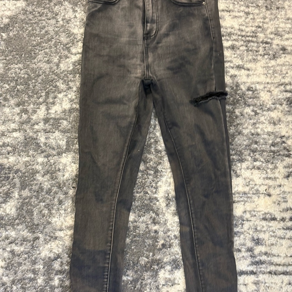 PrettyLittleThing Black Denim Skinny Jeans